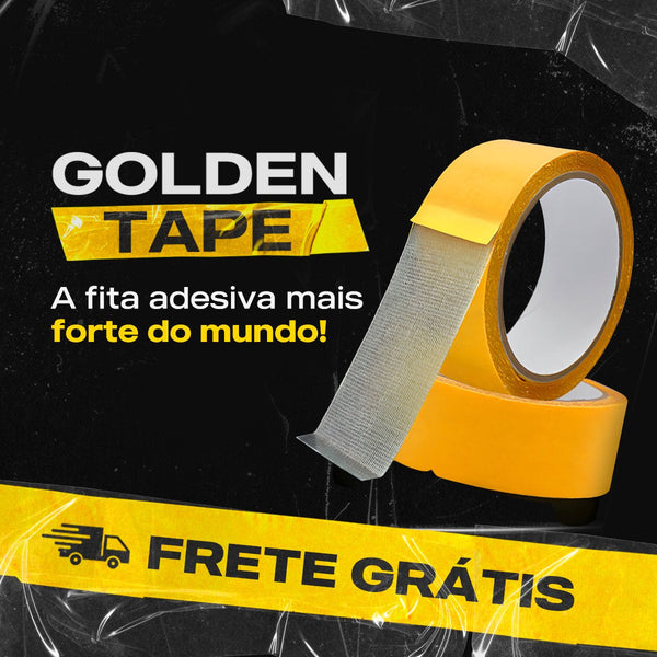 Golden Tape - Fita Adesiva dupla face de Malha Mesh Fiber