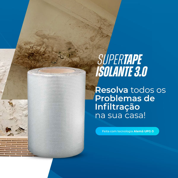Super Tape Isolante 3.0 - Fita Adesiva de Vedação para Reparos de Vazamento de água
